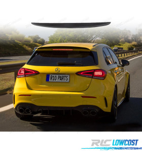 AILERON DE TETO MERCEDES CLASE A W177 18-22 LOOK AMG A45 PRETO BRILHANTE
