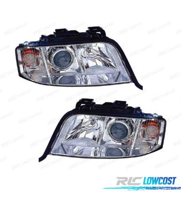 FARÓIS OPTICAS XENON PARA AUDI A6 01-04