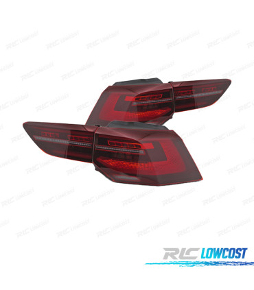 FAROLINS VOLKSWAGEN VW GOLF 8 19-24 LED VERMELHO DINÂMICOS
