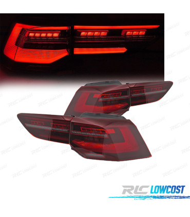 FAROLINS VOLKSWAGEN VW GOLF 8 19-24 LED VERMELHO DINÂMICOS