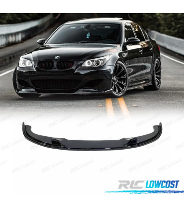 SPOILER LIP FRONTAL ​​​​BMW E60 E61 03-10 M5 PRETO BRILHANTE