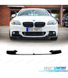 SPOILER LIP FRONTAL BMW F10 F11 10- LOOK M PERFORMANCE PRETO BRILHANTE