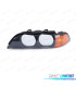 LENTE DE FAROL ESQ BMW SERIE 5 E39 95-00 PRETO AMBAR