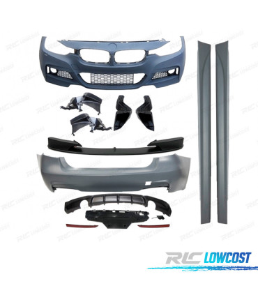 KIT CARROÇARIA BMW F30 LOOK M PERFORMANCE PDC