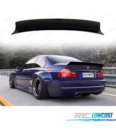 SPOILER BMW E46 COUPÉ 98-05 PRETO BRILHANTE DUCK TAIL