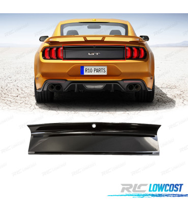 TAMPA DO PORTA-MALAS FORD MUSTANG 15-20 LOOK GT PRETO BRILHANTE