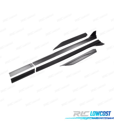 EXTENSÕES DE EMBALADEIRAS FORD MUSTANG V6 GT 10-14 LOOK GT500 PRETO MATE