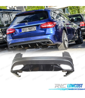 PARA-CHOQUE TRASEIRO MERCEDES CLASSE C W205 15-18 LOOK AMG PDC
