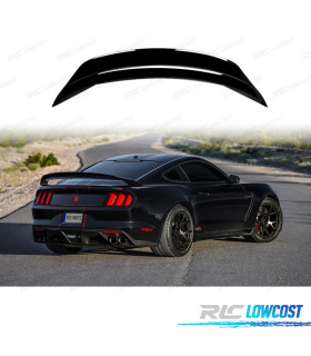 AILERON SPOILER FORD MUSTANG 15-20 LOOK GT350 R PRETO BRILHANTE