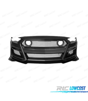 PARA-CHOQUES FRONTAL FORD MUSTANG 18-22 LOOK GT500 GRELHA LUZ LED