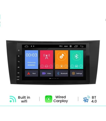 AUTO RADIO GPS ANDROID 12 PARA MERCEDES CLS W219 05-06 E W211 02-08