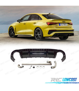 DIFUSOR AUDI A3 21- LOOK RS3 + LINEA ESCAPE