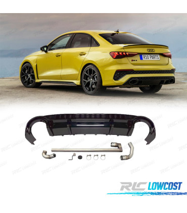 DIFUSOR AUDI A3 21- LOOK RS3 + LINEA ESCAPE