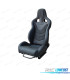 BAQUET SEMIBACKET DESPORTIVA COURO PRETA SPORTSTER CS LOOK