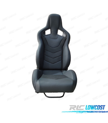 BAQUET SEMIBACKET DESPORTIVA COURO PRETA SPORTSTER CS LOOK