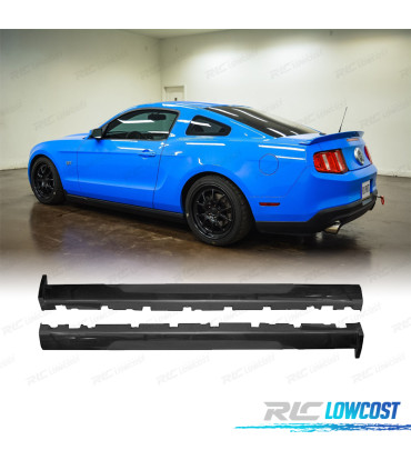EMBALADEIRAS LATERAIS FORD MUSTANG 13-14 LOOK GT PRETO MATE