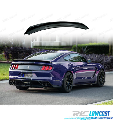 AILERON SPOILER FORD MUSTANG 15-20 LOOK GT350 PRETO BRILHANTE