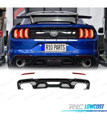 DIFUSOR TRASEIRO FORD MUSTANG 15-22 LOOK GT500