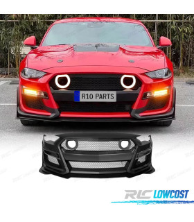 PARA-CHOQUES FRONTAL FORD MUSTANG 18-22 LOOK GT500 GRELHA LUZ LED