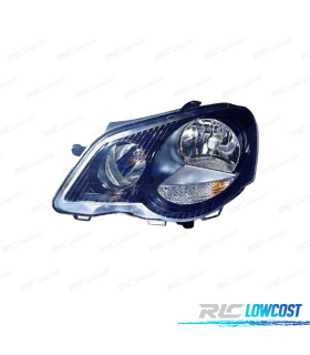 FAROL ESQ VOLKSWAGEN VW POLO VI 05-09 PRETO