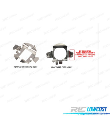 ADAPTADOR LÂMPADA KIT LED H7 PARA MERCEDES