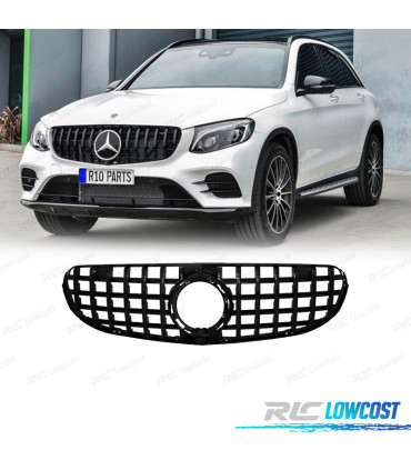 GRELHA FRONTAL MERCEDES GLC X253 C253 15-18 LOOK AMG GT PRETO
