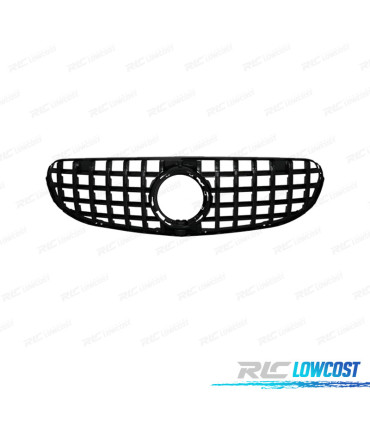 GRELHA FRONTAL MERCEDES GLC X253 C253 15-18 LOOK AMG GT PRETO