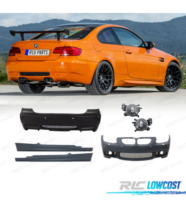 KIT CARROÇARIA BMW E92 E93 06-10 LOOK M3 + NEVOEIRO