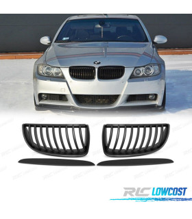 GRELHAS FRONTAIS BMW E90 05-08 PRETO + FRISOS