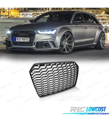 GRELHA AUDI A6 C7 4G 14-18 LOOK RS6 2020 PRETO BRILHANTE