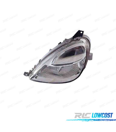 FAROL ESQ MERCEDES CLASE A W168 97-04 FUNDO CROMADO