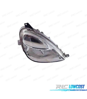 FAROL DIR MERCEDES CLASSE A W168 97-04 FUNDO CROMADO