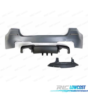 PARA-CHOQUES TRASEIRO BMW F11 10-17 LOOK M5 DUPLA SAIDA