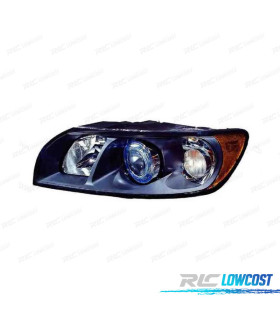 FAROL OPTICA ESQ VOLVO S40 V50 FUNDO PRETO H7 + HB3