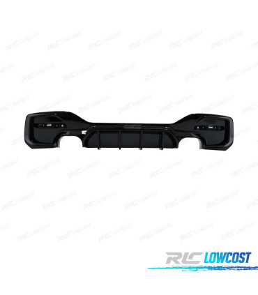 DIFUSOR BMW F20 F21 LCI 15-19 LOOK M TECH PRETO BRILHANTE