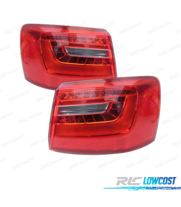 FAROLINS AUDI A6 AVANT 11-13 BRANCO LED VERMELHO