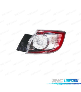 FAROLIN DIR MAZDA 3 HATCHBACK 5P 09-13 BRANCO LED VERMELHO