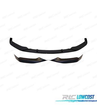SPOILER FRONTAL BMW G30 G31 17-19 LOOK M TECH PRETO BRILHANTE + SPLITTERS