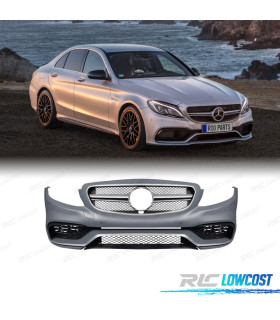PÁRA-CHOQUES FRONTAL MERCEDES CLASE C W205 14-18 LOOK AMG PDC + GRELHA