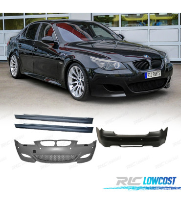 KIT CARROÇARIA BMW E60 07-10 LOOK M5 + TALONERAS PDC