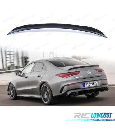 AILERON SPOILER MERCEDES CLA W118 20-24 AMG PRETO BRILHANTE