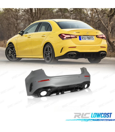 PARA-CHOQUES TRASEIRO MERCEDES CLASE A W177 19-24 LOOK AMG A35