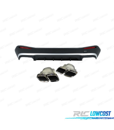 DIFUSOR MERCEDES W254 23- LOOK GLC 63 PRETO PRATA