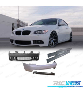 KIT CARROÇARIA BMW E92 06-10 LOOK M3 SEM PDC COM LAVAFARÓIS