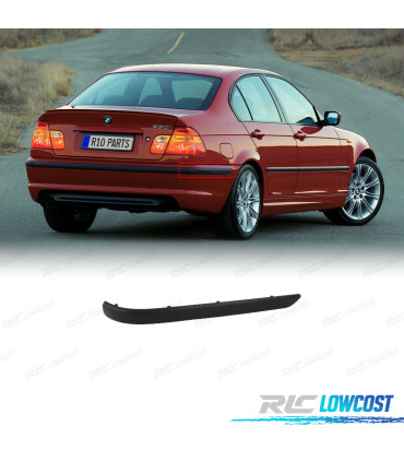 FRISO LADO DIREITO PARA-CHOQUES TRASEIRO BMW E46 SEDAN 98-01 PRETO MATE