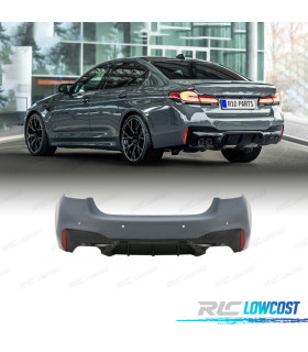 PARA-CHOQUES TRASEIRO BMW G30 LCI 21-23 LOOK M5 PDC DUPLA SAÍDA