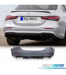 PARA-CHOQUES TRASEIRO MERCEDES W213 21-24 LOOK AMG E63S PDC + DIFUSOR