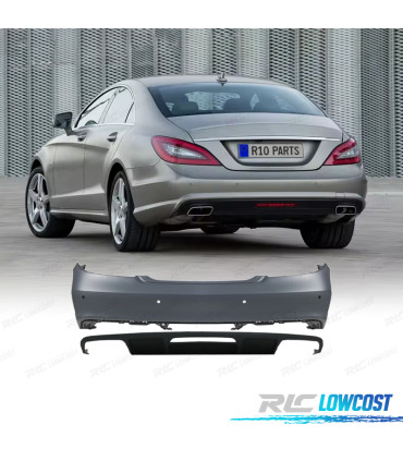 PÁRA-CHOQUES TRASEIRO MERCEDES CLASE CLS W218 11-14 LOOK AMG PDC