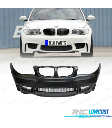 PARA-CHOQUES FRONTAL BMW E81 E82 E88 06-10 LOOK 1M PDC + DUTOS DE AR