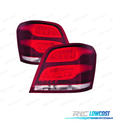 FAROLINS LED MERCEDES GLK X204 12-15 VERMELHO